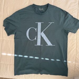 Calvin Klein Men's Dark Teal Logo Tee